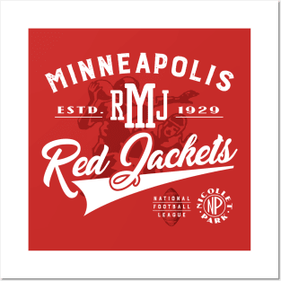 Minneapolis Red Jackets Football Posters and Art